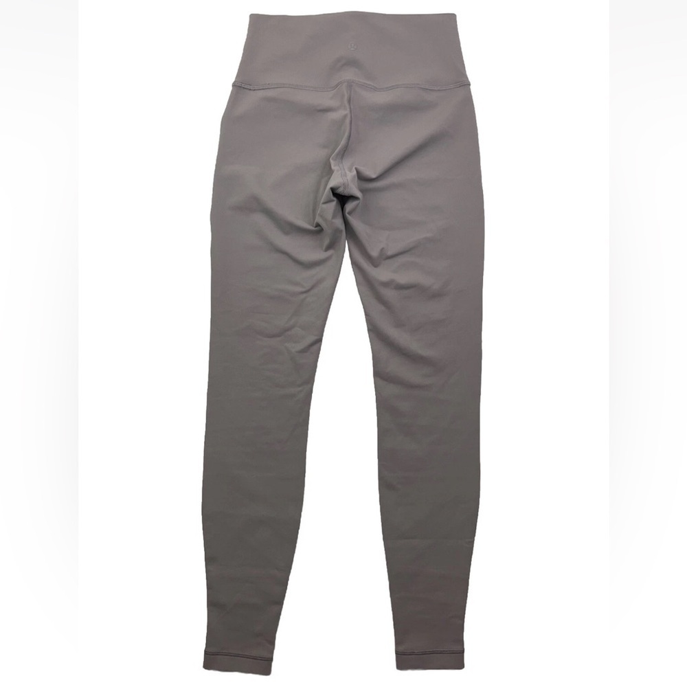 Lululemon Wunder Under Leggings Size 6 Gray Dark Chrome High Rise Mesh Geometric - Picture 3 of 10
